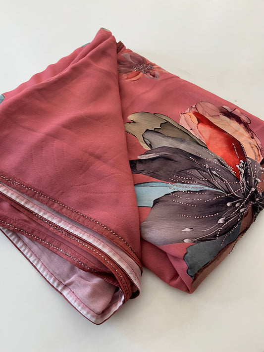 Crape Chiffon Small Butta