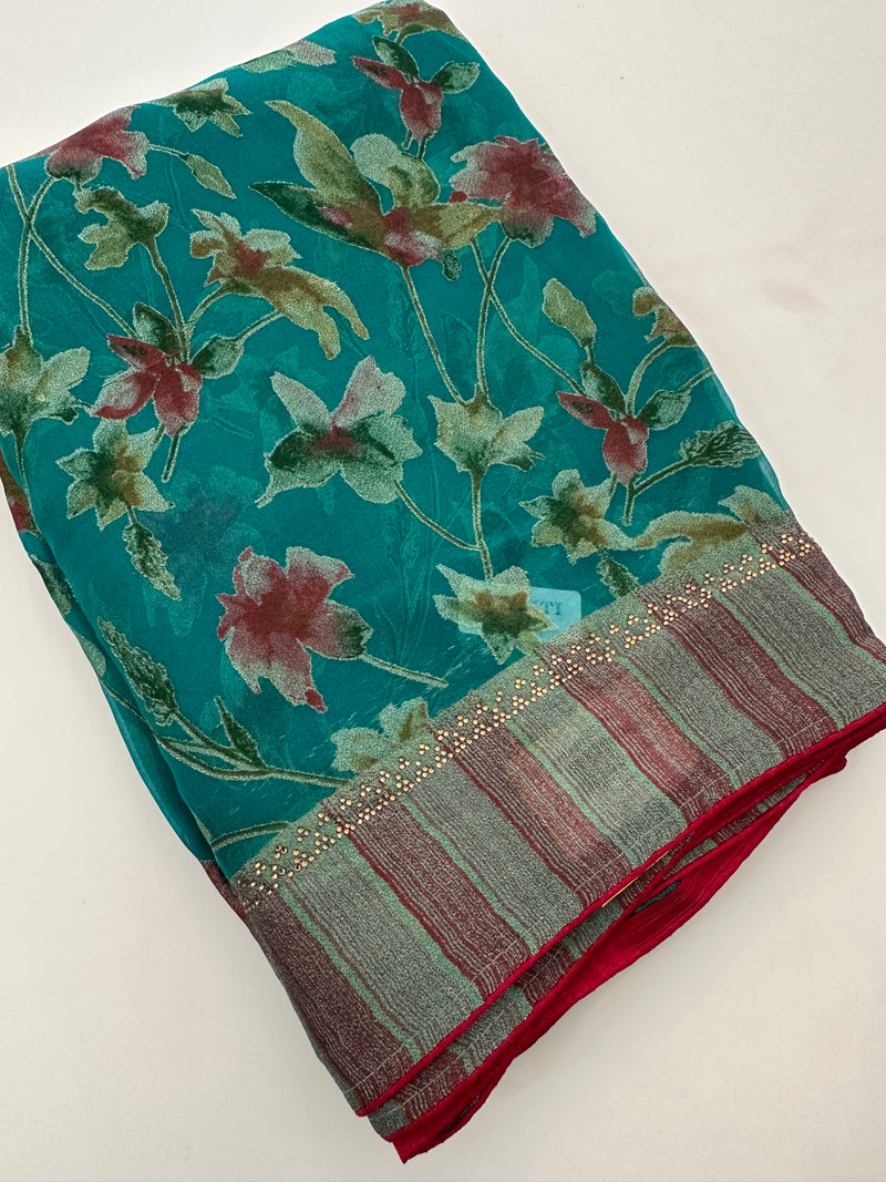 Brosso Fancy Saree New-(JU1)