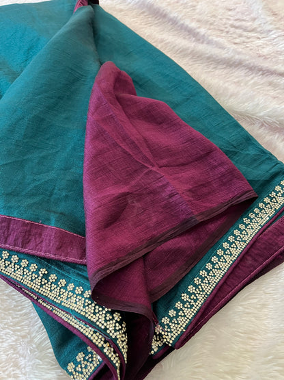 Tussar Fancy Stone Work