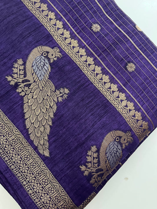 Tussar Chiffon Saree