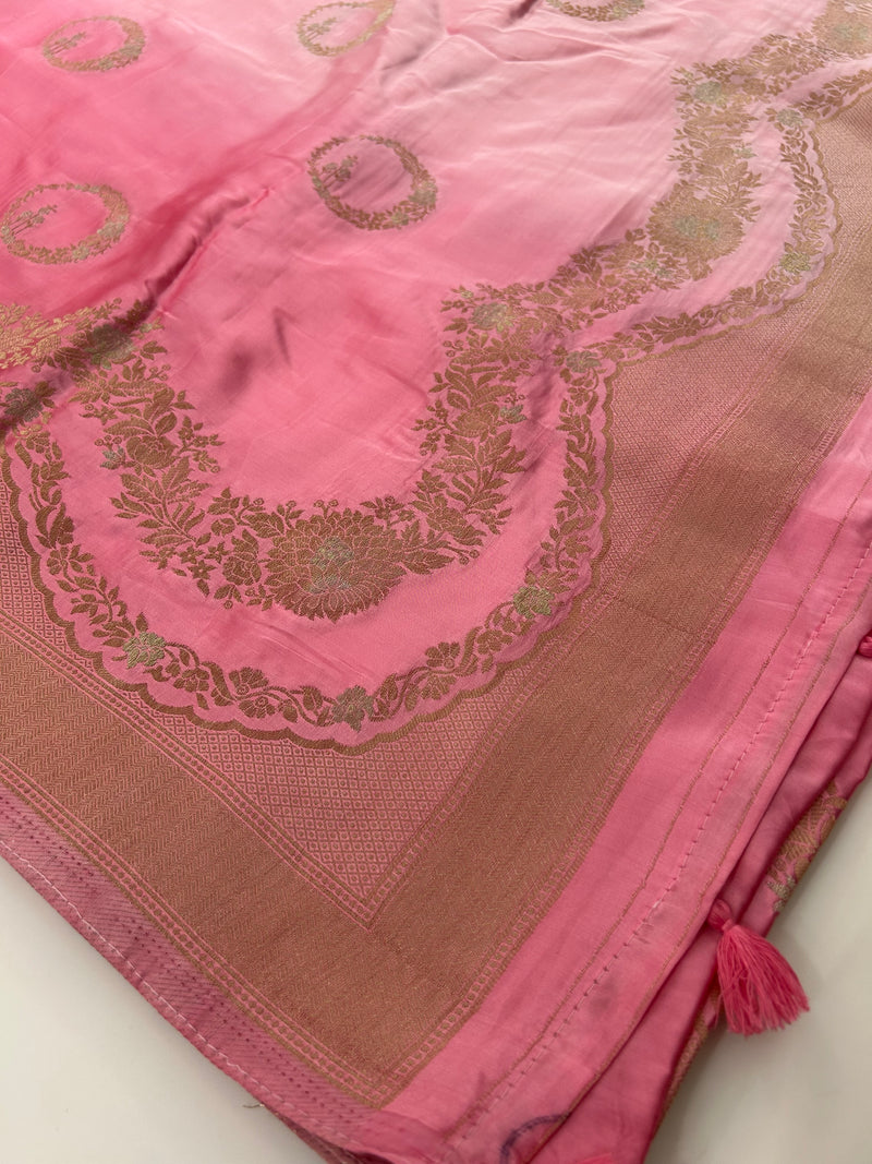 Satin Crepe Banarsi Designer -JU29