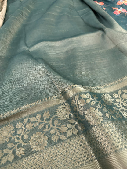 FLORAL ORGANZA SAREE