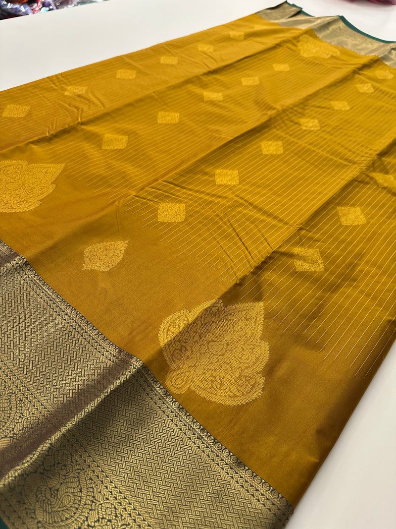Kanchi Semi Silk Sarees in beautiful color combinations🌹- AU12