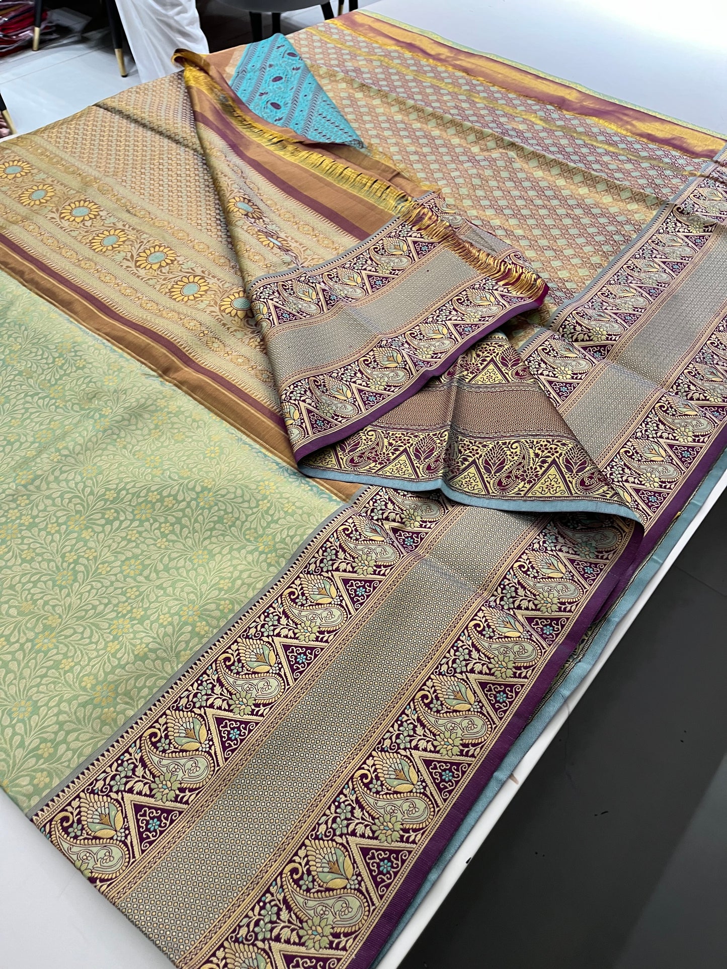 Designer Kanchi silk saree