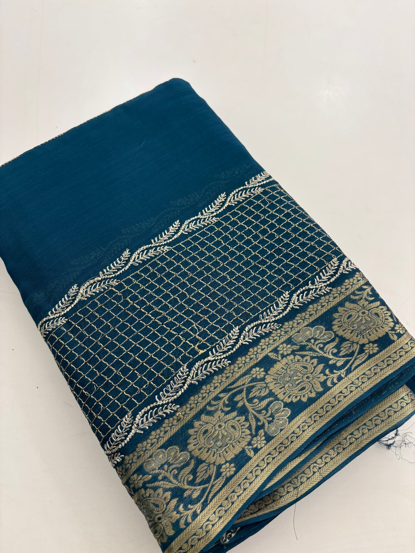 Designer soft Chinnon full embroidery