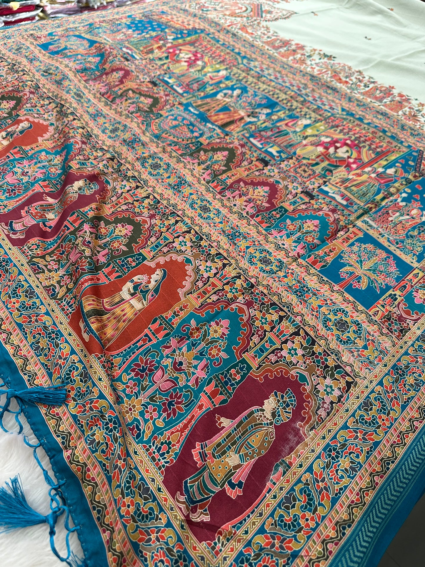 Kalamkari Tussar Fancy-M10
