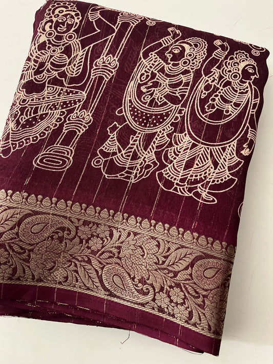 199  KALAMKARI PREMIUM CHIFFONS