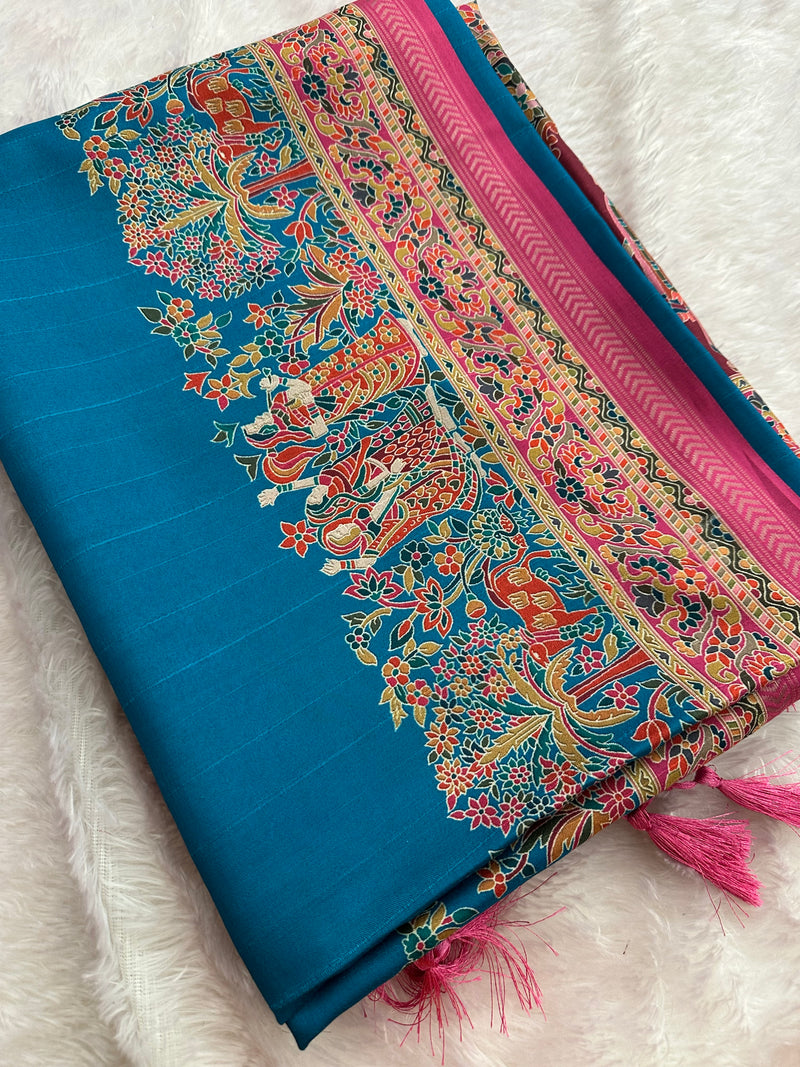 Kalamkari Tussar Fancy-M10