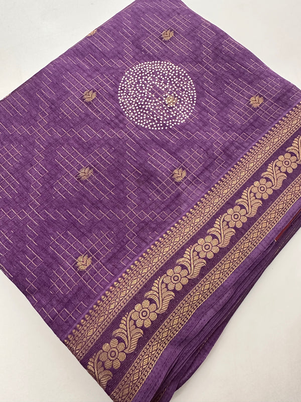 Tussar Fancy Saree -J22