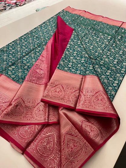 Semi Kanjeevaram  Tissue Silk Saree