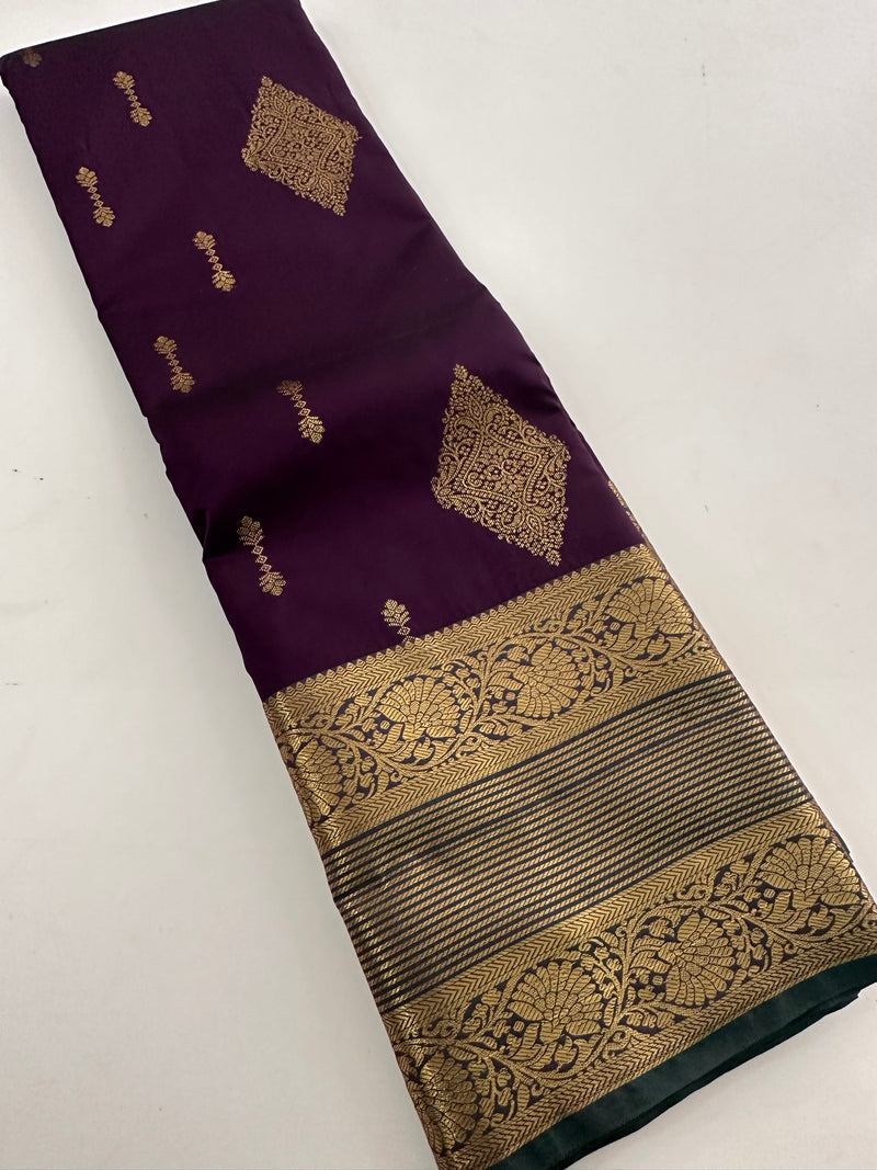 Semi Kanchi Silk Saree-J24