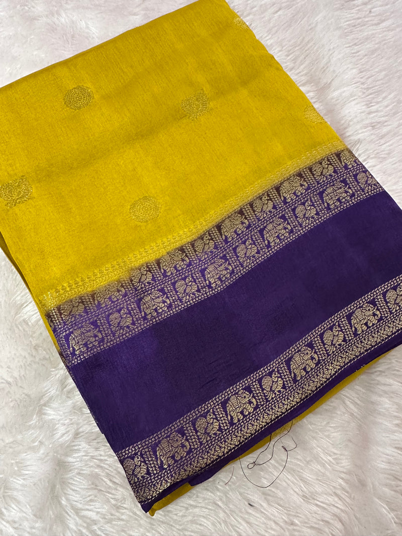 Tussar Viscose Fancy Saree-M19