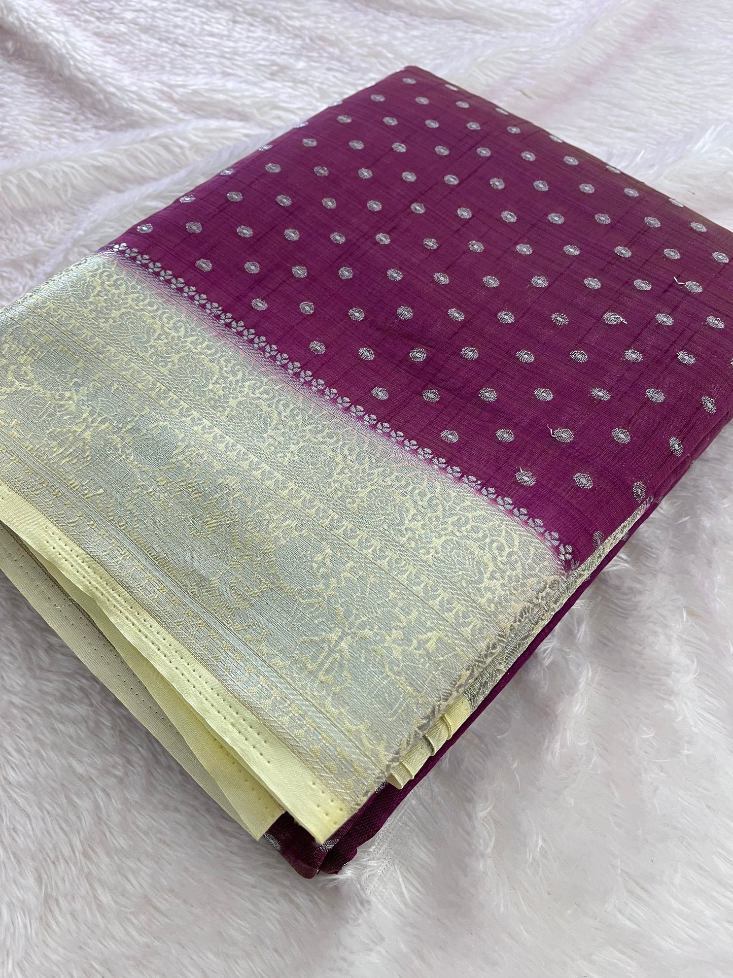 Madhubani silk contrast