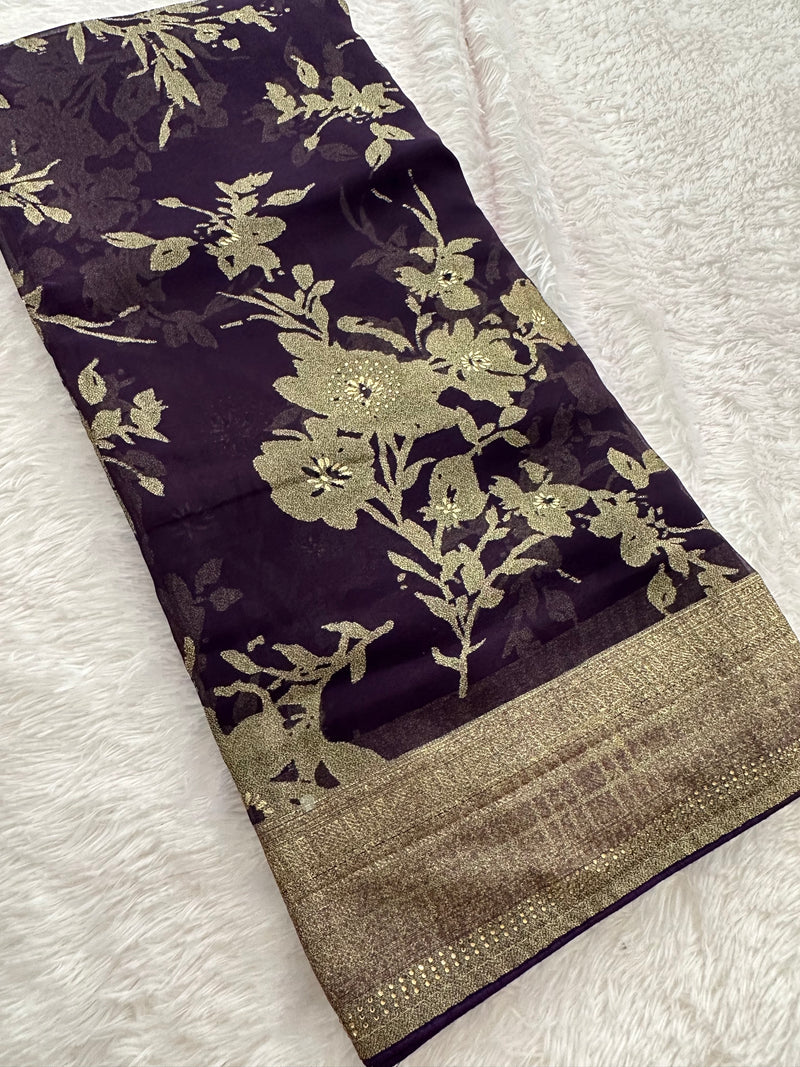 Brosso Fancy Saree New-JU3