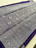 Tussar silver butties -AU3
