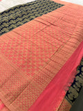 Beautiful Soft Georgette Sarees In Full Garuda Buttas-Ju21