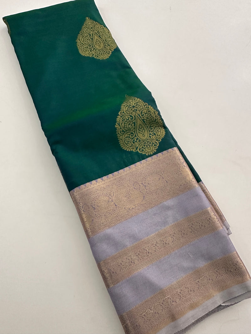 Semi Kanchi Silk Saree-J24