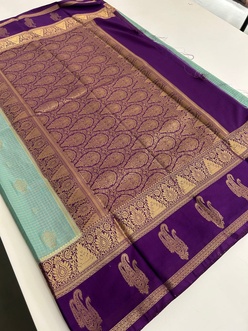 Semi Mysore Silk Saree-JU31