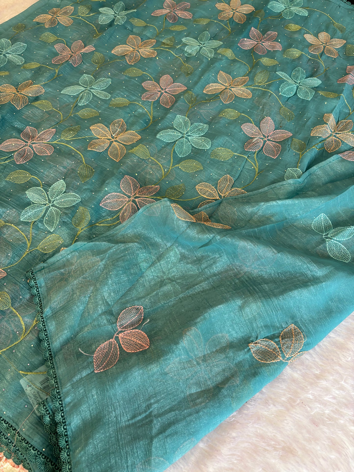 Soft organza Fancy saree