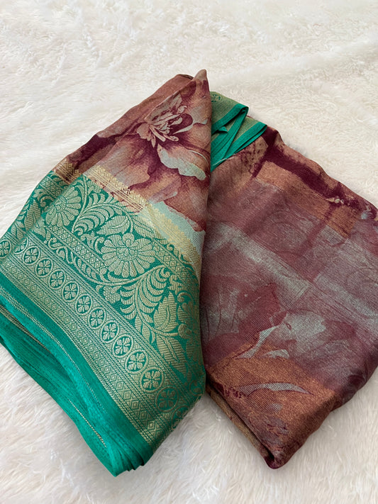 Printed Tussar Fancy