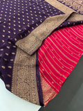 PURE VISCOSE CHIFFON SAREE-M20