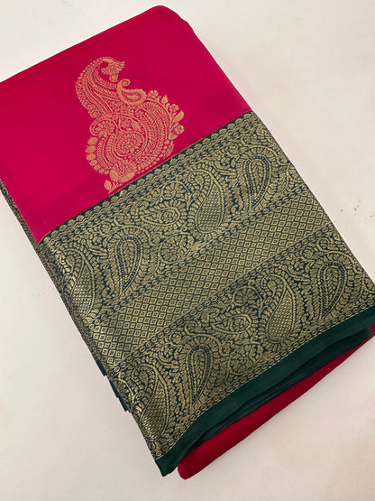 Semi Kanchi Silk Saree