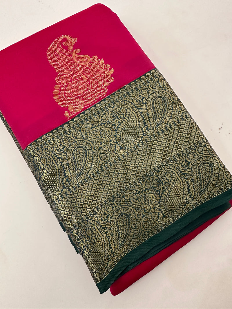 Semi Kanchi Silk Saree