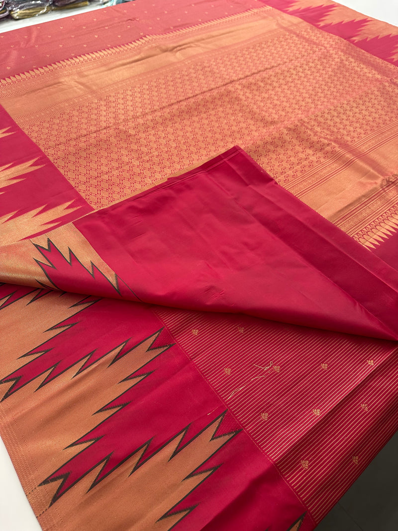 Kanchi Semi Silk Tissue Brocade-JU10