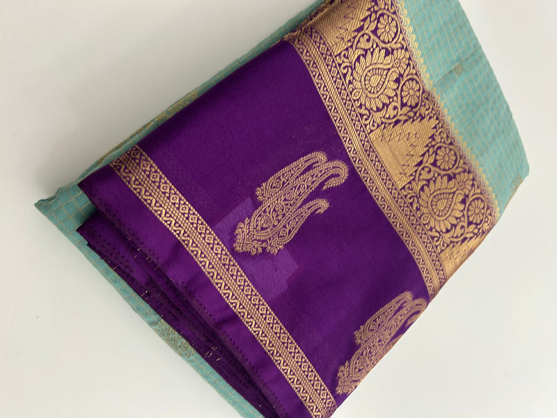 Semi Mysore Silk Saree-JU31