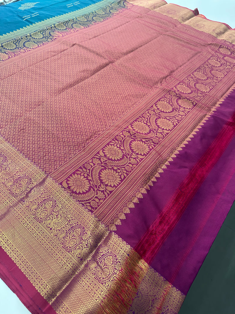 Semi Kanchi Silk Saree-J30