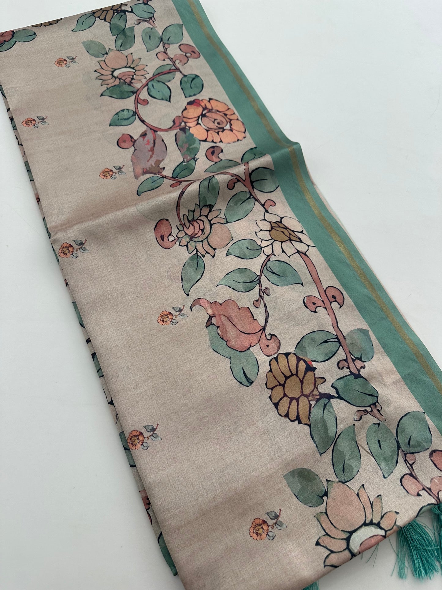 Printed Tussar Fancy-J12
