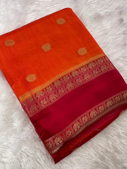 Tussar Viscose Fancy Saree-M19