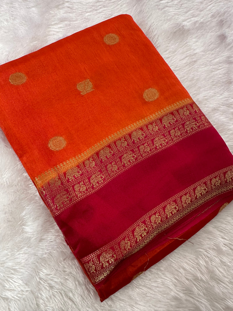 Tussar Viscose Fancy Saree-M19