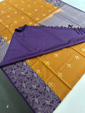 New Semi Soft silk Sarees From Kanchi in beatiful Borders-JU20