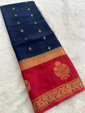Semi Mysore Crape Silk saree-JU19