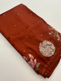 ButterSilk Tussar Sarees are back in stock🌹
Comes with aari work and scallop style borders and cutwork buttas🌹-JU18