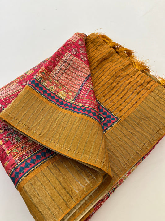 Crush Tussar Printed