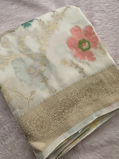 Banarasi Fancy Crape Saree -M19