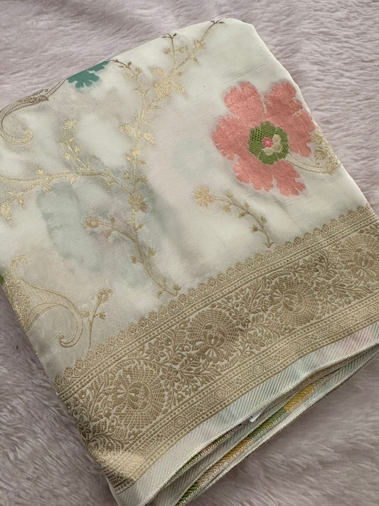 Banarasi Fancy Crape Saree -M19
