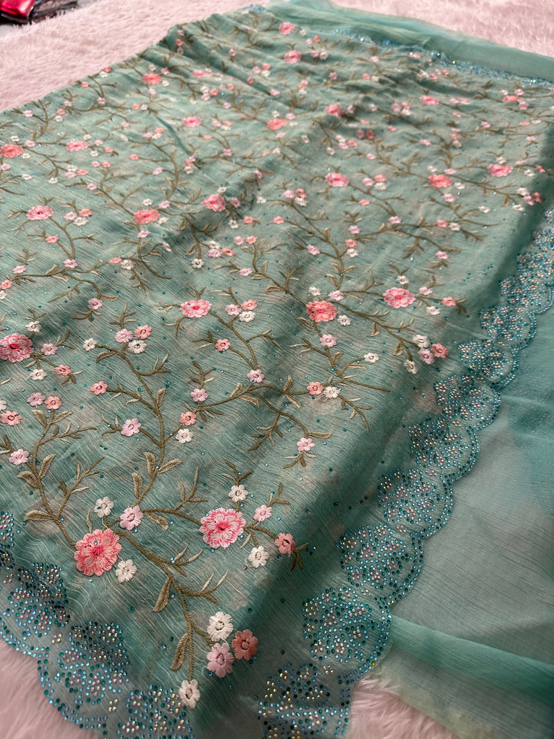 Embroidery Fancy Organza-M10