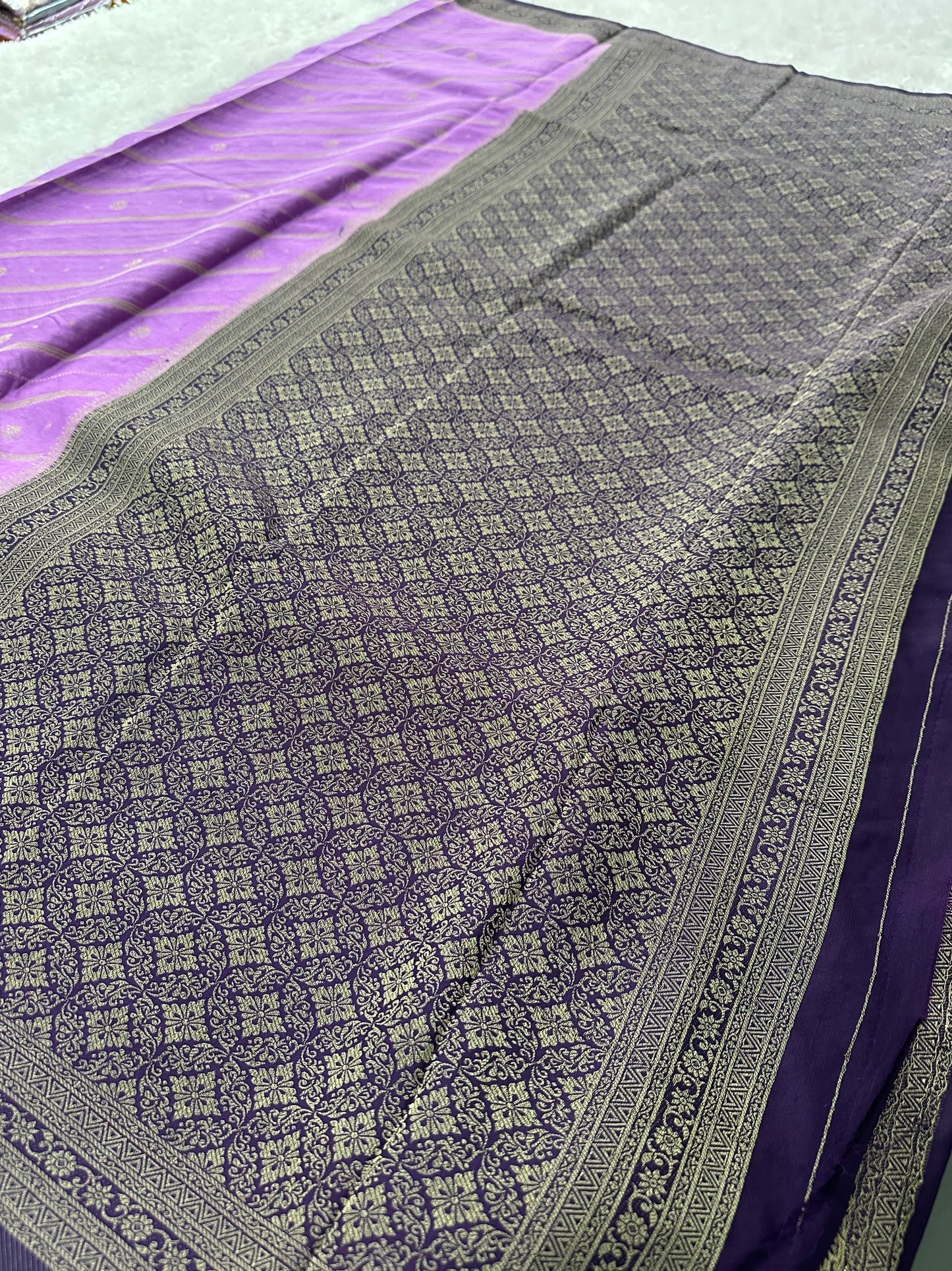Premium Crape Designer Saree-M13