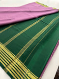 80GSM Pure Mysore Crape Silk Sarees-AU4