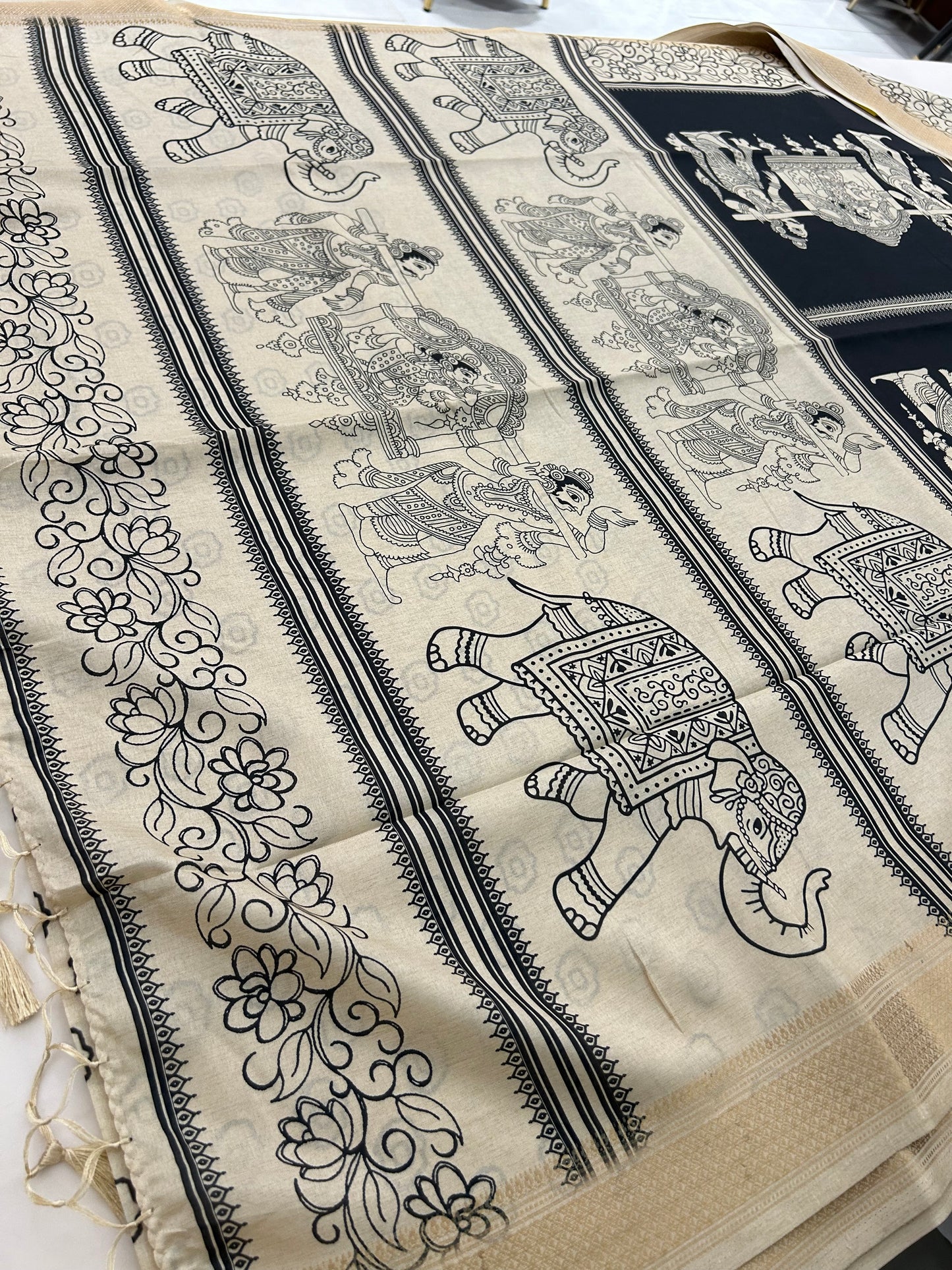Tussar Printed Saree-M23