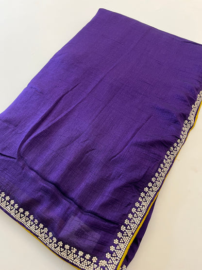 Stone work fancy saree