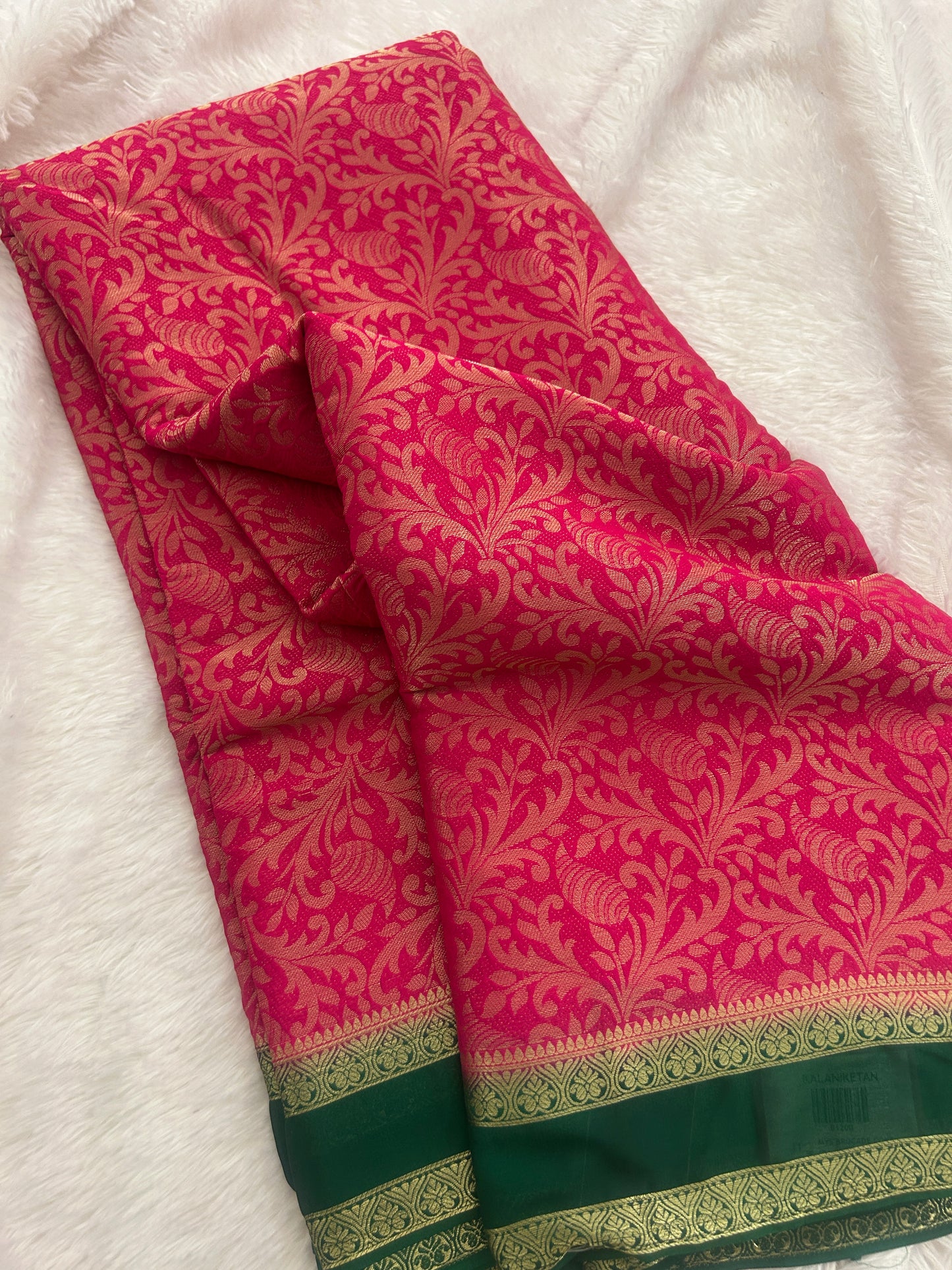 Brocade Style Semi Mysore Silk
