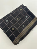 Chiffon Premium Soft Fabric Checkered and Coin Butta Prints -JU28