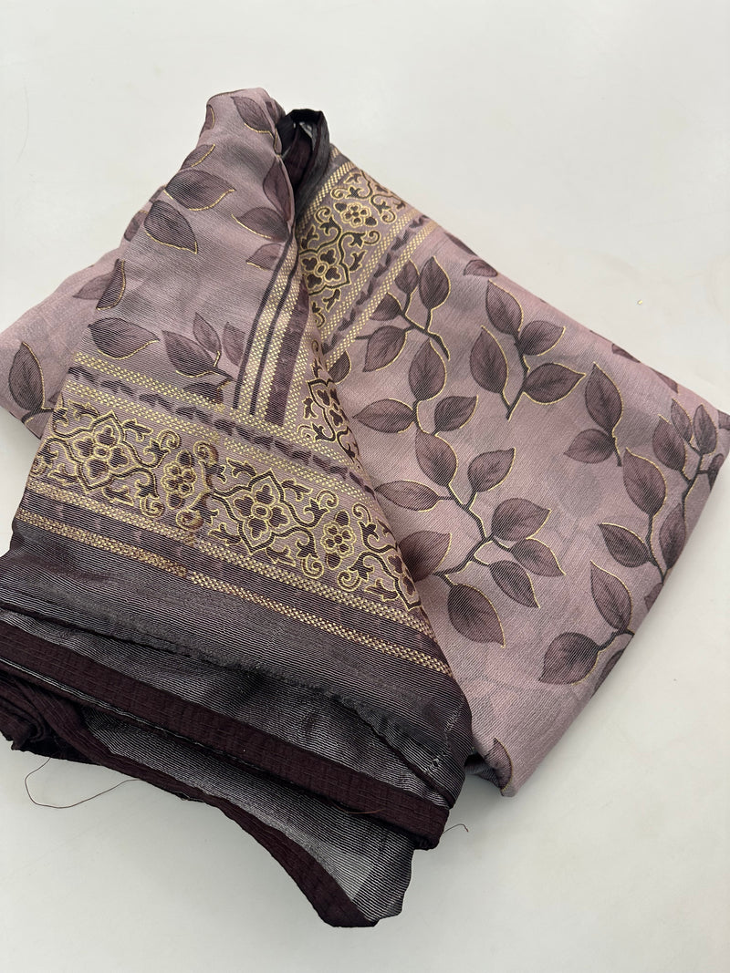 Brosso Fancy Leaf Printed-J18