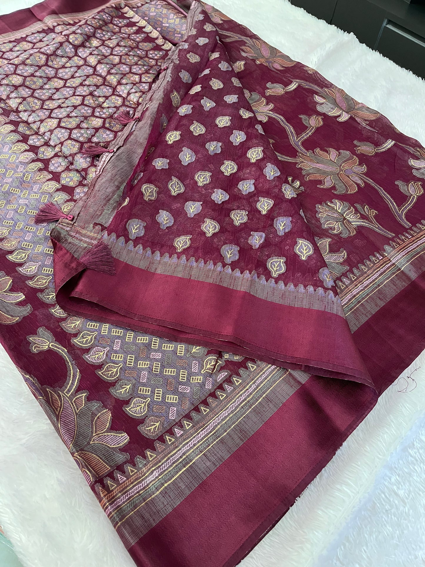 Linen chiffon