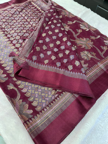 Linen chiffon