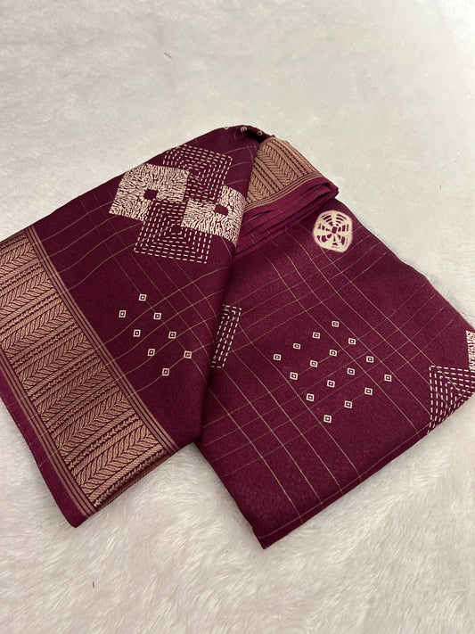 Tussar Chiffon